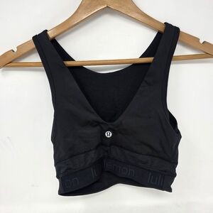 Lululemon Final Mile Crop Tank Black Women's Size‎ XS